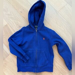 Polo by Ralph Lauren Kids Royal Blue Zip-Up Hoodie